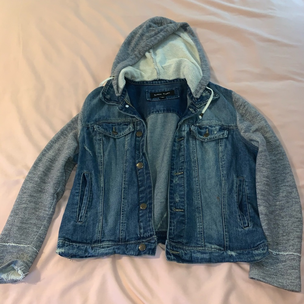 Black Rivet Jean Jacket
